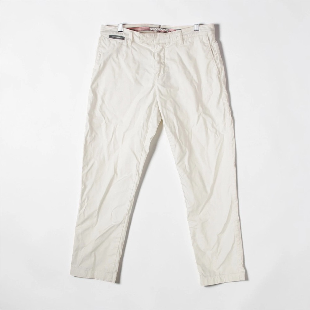 ELEVENTY Young Chino Stretch Cotton Milano Pants White Size 30x27 Made in Italy